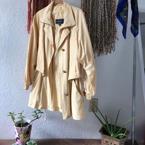 Vintage Yellow Rain/Trench Coat